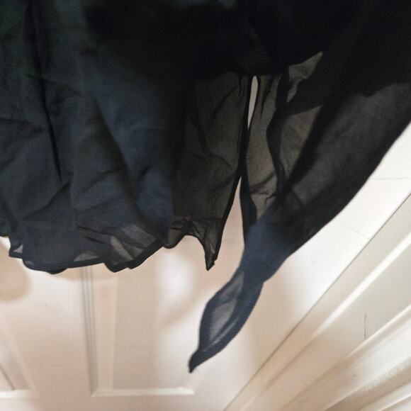 J.Crew Black Chiffon Midi Skirt CF709 Women’s Medium - Picture 7 of 10